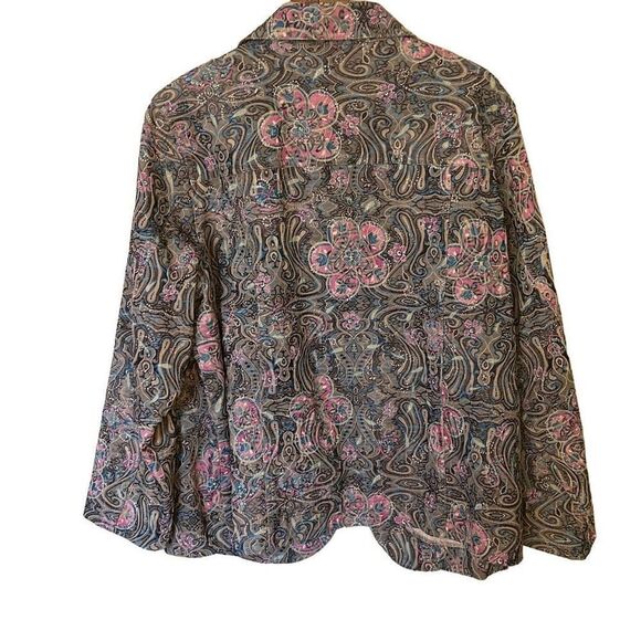 Analogy Woman Embroidered Lightweight Jacket - Picture 8 of 8